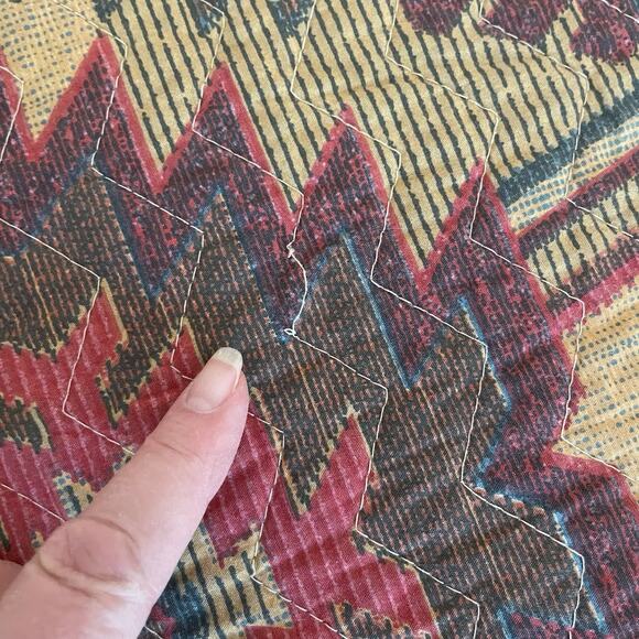 Scent-Sation Santa Fe 3 Pc Bedding Set Full/Queen Quilt 2 Standard Shams Aztec - Picture 7 of 9